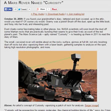 A Mars Rover Named Curiosity